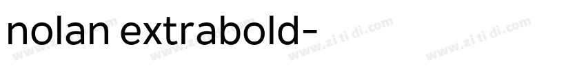 nolan extrabold字体转换